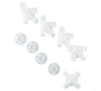 Kit de accesorios de conector central de esquina de 9 piezas de repuesto para toldo de 3 x 3 m, juego de componentes de repuesto con 4 conectores de esquina, 1 conector central de techo, accesorios de