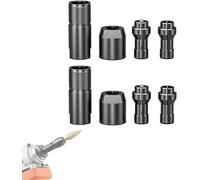 Kit de accesorios de conversión de amoladora angular, adaptador de rosca M10 para amoladora de 100 tipos, amoladora angular a adaptador de amoladora recta con portabrocas de 3 mm y 6 mm para cortar (2