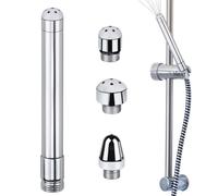Kit de accesorios de ducha para enema de ducha con 3 cabezales de ducha de aluminio, sistema limpiador de ducha, kit de limpieza de boquilla de ducha de agua de mano, para hombres y mujeres, con bolsa