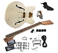 Kit De Accesorios De Fabricación De La Parte Trasera De Madera Contrachapada De Arce Para Guitarra Dot Jazz Para Principiantes Kit de bricolaje de guitarra eléctrica