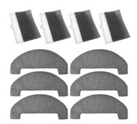 Kit de accesorios de filtro de repuesto para aspiradoras Mova E20/E20 Plus con 4 filtros, 6 accesorios de trapeador de paño de limpieza compatibles con piezas de aspiradora Mova Robot Suministros de