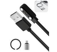 Kit de accesorios de grabadora de voz para PLAUD Note AI, cable de carga USB magnético de 2 pies, repuesto para interfaz de cargador de 4 pines, auriculares de conducción ósea, incluye anillo