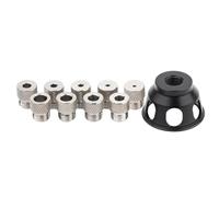 Kit de accesorios de guía de taladro vertical de 2 a 10 mm, posicionamiento de taladro de aluminio, guía de ángulo recto, punzón de agujeros, localizador multifuncional de posición de perforación