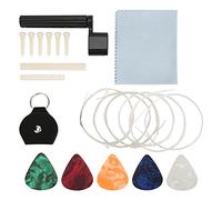 Kit de accesorios de guitarra, herramienta de reemplazo de instrumento de sillín de tuerca de selección de pasador de puente de guitarra clásica para principiantes