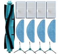 Kit de accesorios de limpieza para aspiradora MEDION X41 SW X41 SW+ X42 SW+ MD 12034, incluye filtro de cepillos laterales de cepillo principal y juego de paño de fregona para un mejor rendimiento de