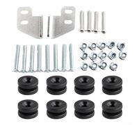 Kit de Accesorios de Montaje para Bolsa Trasera de Motocicleta con Soportes de Metal y Abrazaderas de Goma para una fijación Estable de Maletas Laterales en Marcos de Motocicleta