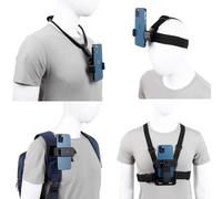 Kit de accesorios de montaje para tomas en primera persona con perspectiva de tel fono PellKing con montaje en el pecho, la cabeza, el cuello y l