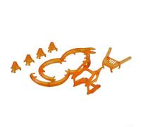 Kit de accesorios de protección Neo para DJI Neo: protectores de hélice, parachoques de cardán, ala trasera y versión duradera de tren de aterrizaje, protección completa (ámbar naranja)