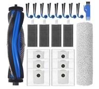 Kit de Accesorios de Recambio para Ecovacs Deebot X9 pro Omni Robot,8 Cepillos Laterales,6 Cepillos Laterales,4 Filtros,1 Cepillo Principal, 1 Rodillo de Fregona,1 Cepillo de Limpieza