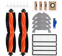 Kit de Accesorios de Recambios para Dreame D10 Plus/D10s Plus/L10 Plus | Z10 Pro,Repuesto para Dreame-2 Cepillos Principales,4 Filtros,4Paños para Fregona,7Cepillos Laterales,4Bolsas de Polvo