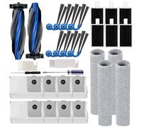 Kit de accesorios de repuesto compatible con Ecovacs T90 Pro Omni, X9S Pro Omni Robot aspirador y fregona, piezas de repuesto, 2 cepillos principales, 8 cepillos laterales, 6 filtros HEPA, 4 mopas