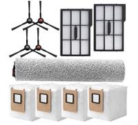 Kit de accesorios de repuesto con cepillo principal cepillos laterales filtros y bolsas compatibles con Eufy para Omni E25 E28 Robot Vacuum