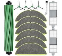Kit de accesorios de repuesto para aspiradora iRòbòt Ròòmba 205 DustCompactor Aspiradora, 14 Piezas de Repuesto Incluye 1 Cepillo Principal, 4 Cepillos Laterales, 2 Filtros, 6 Toallitas y 1