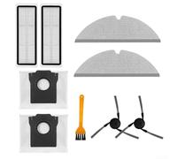 Kit de accesorios de repuesto, para aspiradora robot Dreame D20 Pro Plus, 2 cepillos laterales, 2 filtros, 2 paños de fregona, 2 bolsas de polvo, herramienta de limpieza