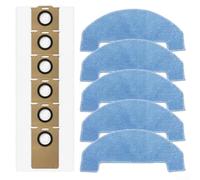 Kit de accesorios de repuesto para aspiradora robot Ultenic Lite y Pro, incluye 5 paños de microfibra y 6 bolsas de polvo con diseño sin obstrucciones, sellado fuerte y