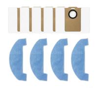 Kit de accesorios de repuesto para aspiradoras robot Midea VCR11, VCR11W, VCR11B, VCR MI6BK, MI6WH con 4 paños de fregona, 5 bolsas de polvo