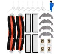 Kit de Accesorios de Repuesto para Dreame D10 Plus/L10 Plus/Z10 Pro Aspiradora,2 Cepillos Principales, 4 Filtros,7 Cepillos Laterales, 4 Paños para Fregona,4 Bolsas de Polvo