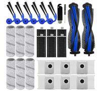Kit de accesorios de repuesto para ECOVACS, para deebot X11 OmniCyclone y | Para Pro con 2 cepillos principales, 6 cepillos laterales, 6 filtros HEPA, 6 fregados, rodillos, 6 bolsas de polvo