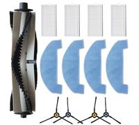 Kit de accesorios de repuesto para robot aspirador compatible con ILIFE A20 T20S V3x y POLARIS PVCR 3600 G2 0926W G2 0726W G2 1226 incluye cepillo principal lateral filtro y paño de fregona