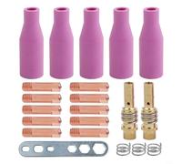 Kit de accesorios de soldadura MIG con boquillas y soportes de punta diseñados para compatibilidad con equipos de soldadura 15AK