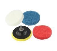 Kit de accesorios de taladro con 5 almohadillas de nailon para una limpieza eficaz, contorneado para áreas de difícil acceso y superficies curvas (5 unidades/juego)