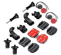 Kit de accesorios de tornillo de montaje con hebilla adhesiva para casco compatible con Insta360 ACE Pro ONE X3 X2 X RS R GO 3 2, GoPro Hero 12 11 10 9 8 7 6 5 Max Fusion Session y DJI Osmo Action