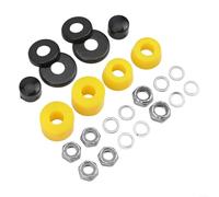 Kit de accesorios de tubo pivotante para longboard con componentes esenciales para restaurar tus camiones de monopatín (amarillo)