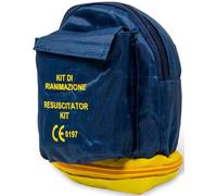 Kit de accesorios desfibrilador en bolsa (máscara de bolsillo, maquinilla de afeitar, toallitas desinfectantes, guantes)