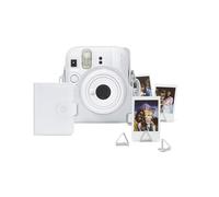 Kit de Accesorios instax Mini 13, Contiene Funda Original, Mini álbum y Clips para Sujetar Fotos. Color Clay White