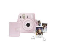 Kit de Accesorios instax Mini 13, Contiene Funda Original, Mini álbum y Clips para Sujetar Fotos. Color Candy Pink