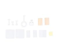 Kit de Accesorios Multifuncional para Pulsadores Inteligentes, Plástico Pulido y Bloque de Madera - Instalación Fácil, Compatible con Sistemas de Control Remoto y Automatización