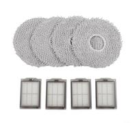 Kit de accesorios para aspiradora 3i P10 Ultra Robot con paños de fregona y filtros HEPA, piezas de repuesto para una limpieza eficaz y mejora de la calidad del aire (A)