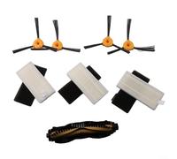Kit de accesorios para aspiradora con cepillo de rodillo, cepillos laterales y filtros HEPA compatible con Ecovacs para Deebot D710, para eliminar eficazmente el polvo y los alérgenos mientras se
