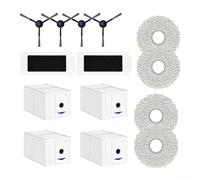 Kit de accesorios para aspiradora Ecovacs para Deebot para T30 Pro y Omni, incluye bolsa de polvo, cepillo lateral y paño de fregona para un mantenimiento fiable