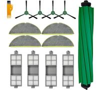 Kit de accesorios para aspiradora iRobot Roomba 205, 1 cepillo principal, 4 filtros HEPA, 4 almohadillas de fregona, 4 cepillos laterales, 1 herramienta de limpieza