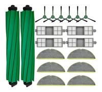 Kit de accesorios para aspiradora iRobot Roomba 205, 2 cepillos principales, 4 filtros HEPA, 6 almohadillas de fregona, 6 cepillos laterales