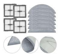 Kit de accesorios para aspiradora Roborock Q10 S5/S5+/VF/VF+/Q10V/Q10V+, trapos de trapeador HEPA de repuesto, 10 unidades