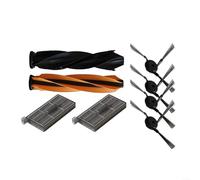 Kit de accesorios para aspiradora robot con 4 cepillos laterales, 2 cepillos principales y 2 filtros compatibles con los modelos DREAME Aqua10 y Aqua10 Ultra Roller para una fácil instalación
