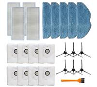 Kit de accesorios para aspiradora robot con filtros, paños de fregona, bolsas de recogida de polvo, cepillos laterales para EZVIZ RE4 Plus RE5 Plus Limpieza eficiente (B)