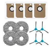Kit de accesorios para aspiradora robot con paños de fregona, bolsas de polvo y cepillos laterales compatible con Conga 20090 ProAI InfinitySoap Cut & SPA, microfibra y