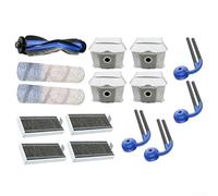 Kit de accesorios para aspiradora robot, filtros de cepillos de repuesto, bolsas de polvo, paños de fregona, rendimiento de limpieza eficiente, materiales para YEEDI S16 Plus, para uso doméstico (15