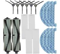 Kit de accesorios para aspiradora robótica Ilife A10 A10S L100, cepillo de rodillo principal de repuesto, filtro HEPA y trapo para mantenimiento del piso del hogar