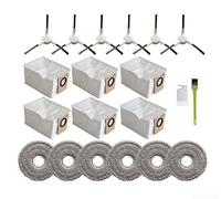 Kit de accesorios para aspiradoras robot Dreame L10s Ultra y Xiaomi X10 Plus con cuatro bolsas de polvo a prueba de fugas, cuatro cepillos laterales giratorios y cuatro paños de microfibra para