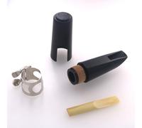 Kit de accesorios para boquilla de clarinete Bb con tapa de lengüeta de ligadura de metal, resistente, 48 g para principiantes