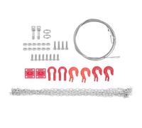 Kit de accesorios para cabrestante de automóvil PolyGen RC que incluye una cadena de remolque de remolque RC y un gancho de remolque a escala RC 1/10 para operaciones realistas de