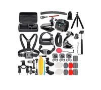 Kit de accesorios para cámara de acción, compatible con GoPro Hero, para vlogs y uso deportivo, correa de muñeca giratoria de 360, empuñadura
