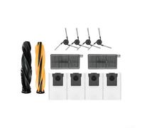 Kit de accesorios para dreame para AQUA 10 ULTRA para aspiradora robot x50 Pro con 2 cepillos principales, cepillo de 4 lados, 2 filtros, 4 bolsas de polvo