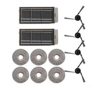 Kit de accesorios para Dreame para X50 Ultra para X50 L50 para Pro Ultra, 2 filtros, 4 paños de fregona, 6 cepillos laterales, piezas esenciales