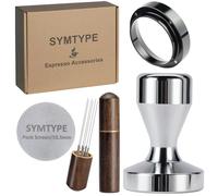 Kit de accesorios para espresso de 54 mm: juego de prensador de espresso, herramientas barista con prensador de 54 mm, herramienta Espresso WDT, embudo dosificador, pantalla de disco, se adapta a la
