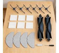 Kit de accesorios para Eufy G50 para Hybrid/L60 para Hybrid/L60 para aspiradora robótica Hybrid SES, 2 cepillos principales, 6 cepillos laterales, 6 filtros, 4 paños de fregona